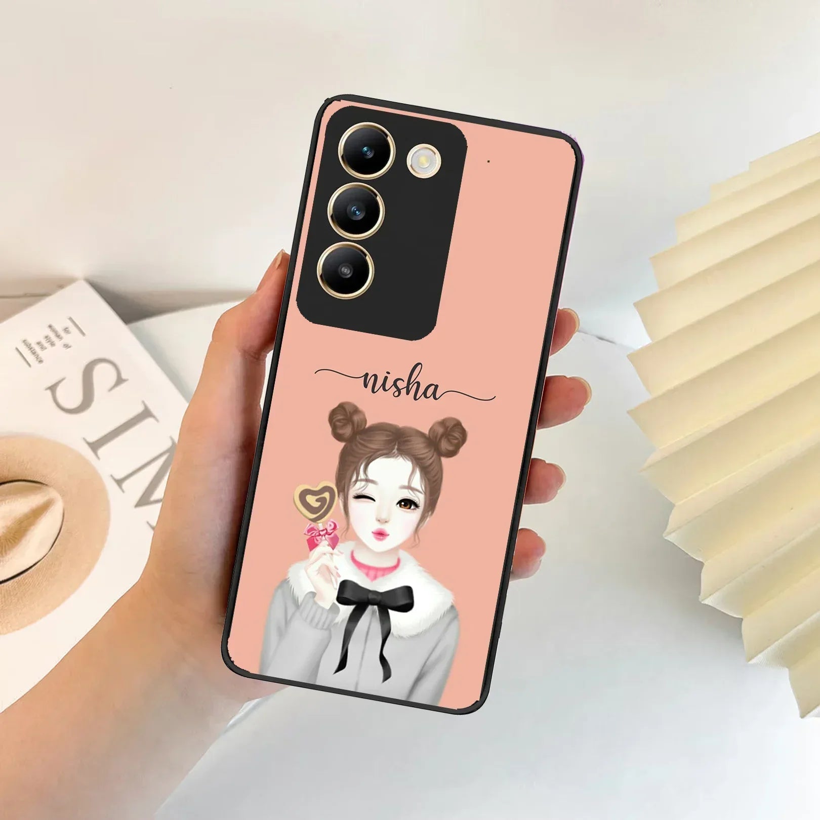 Candy Wink Glossy Metal Case Cover For Vivo - ShopOnCliQ