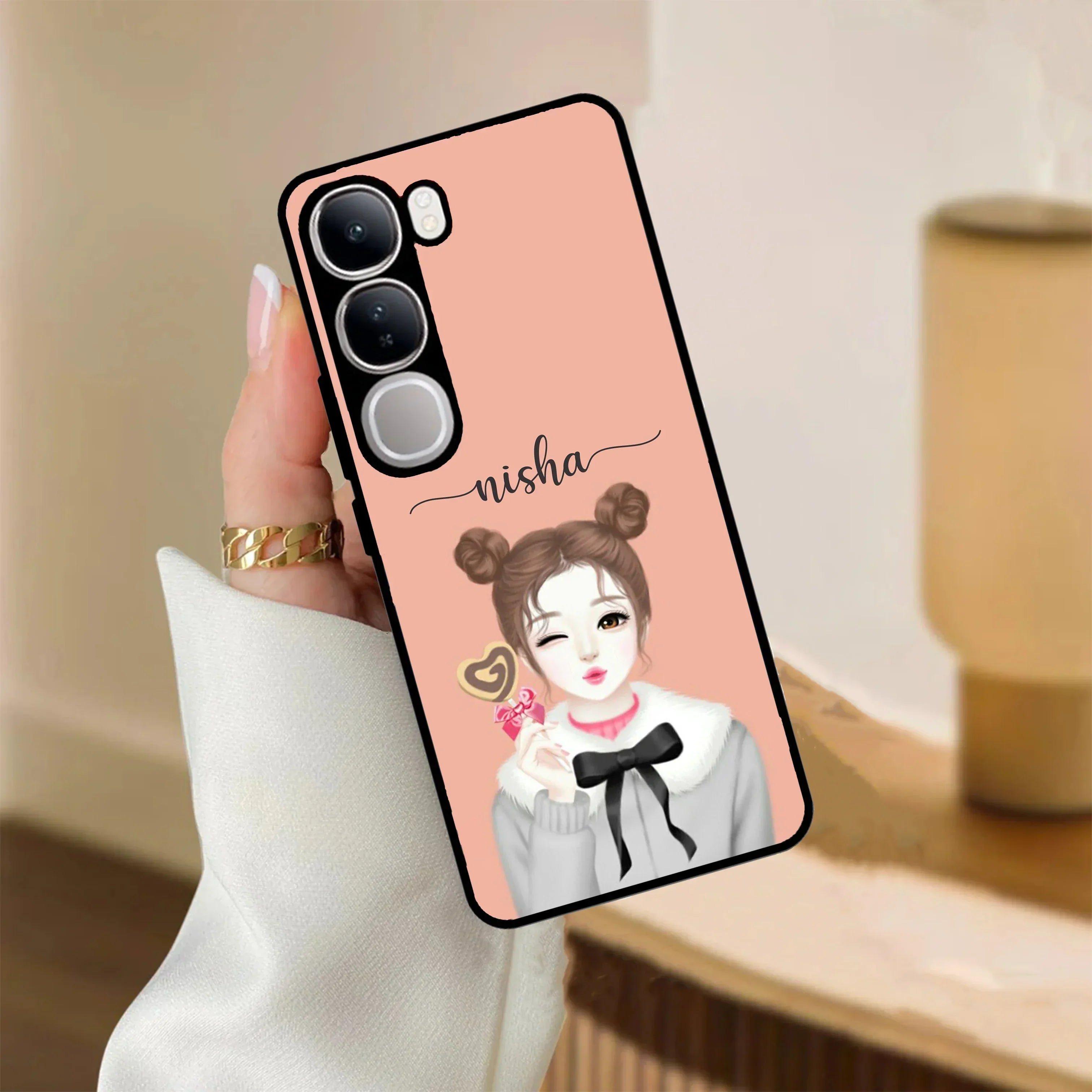Candy Wink Glossy Metal Case Cover For Vivo - ShopOnCliQ