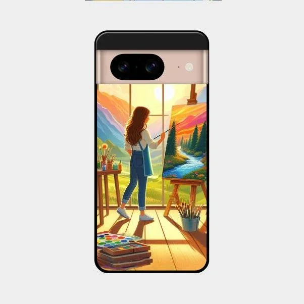Canvas of Dreams Glass Case Cover For Google Pixel 8 5G