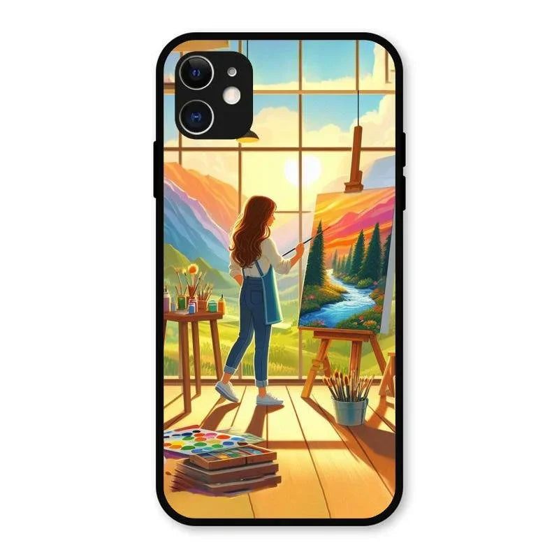 Canvas of Dreams Glass Case Cover For iPhone 11