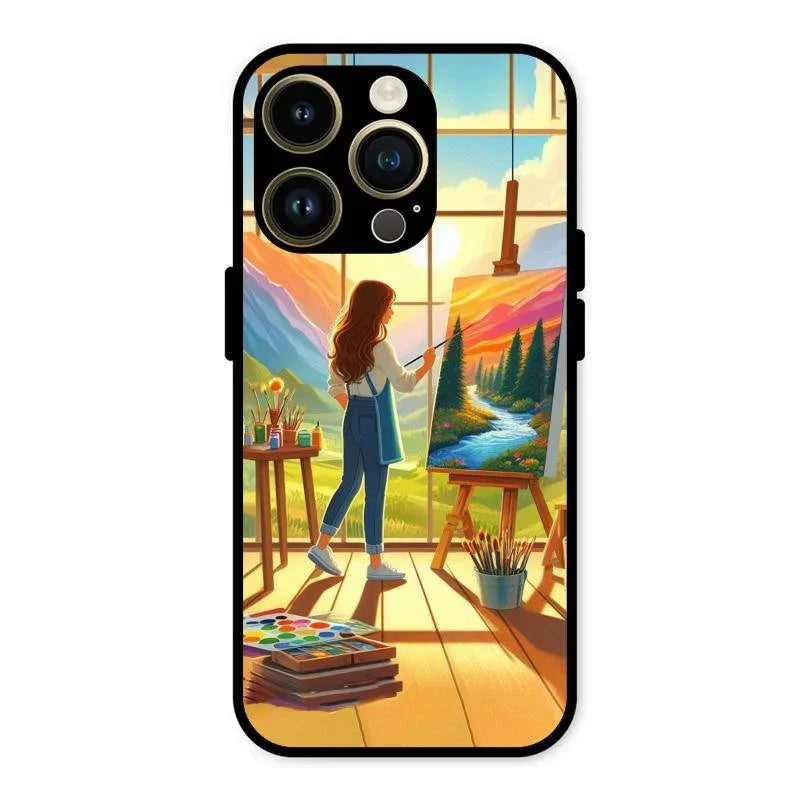 Canvas of Dreams Glass Case Cover For iPhone 14 Pro Max