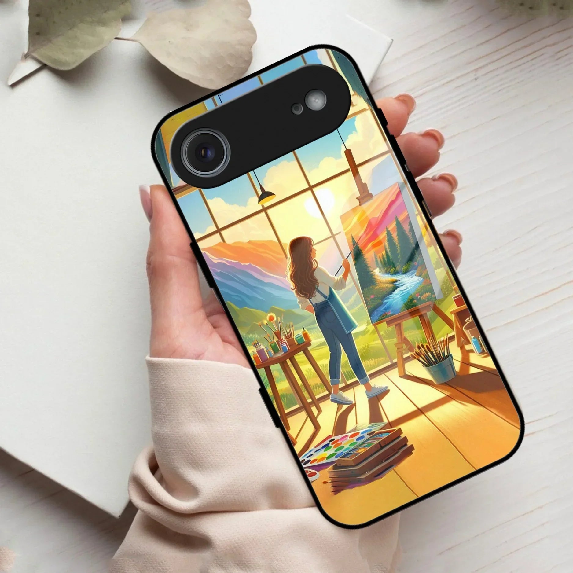 Canvas of Dreams Glass Case Cover For iPhone - ShopOnCliQ