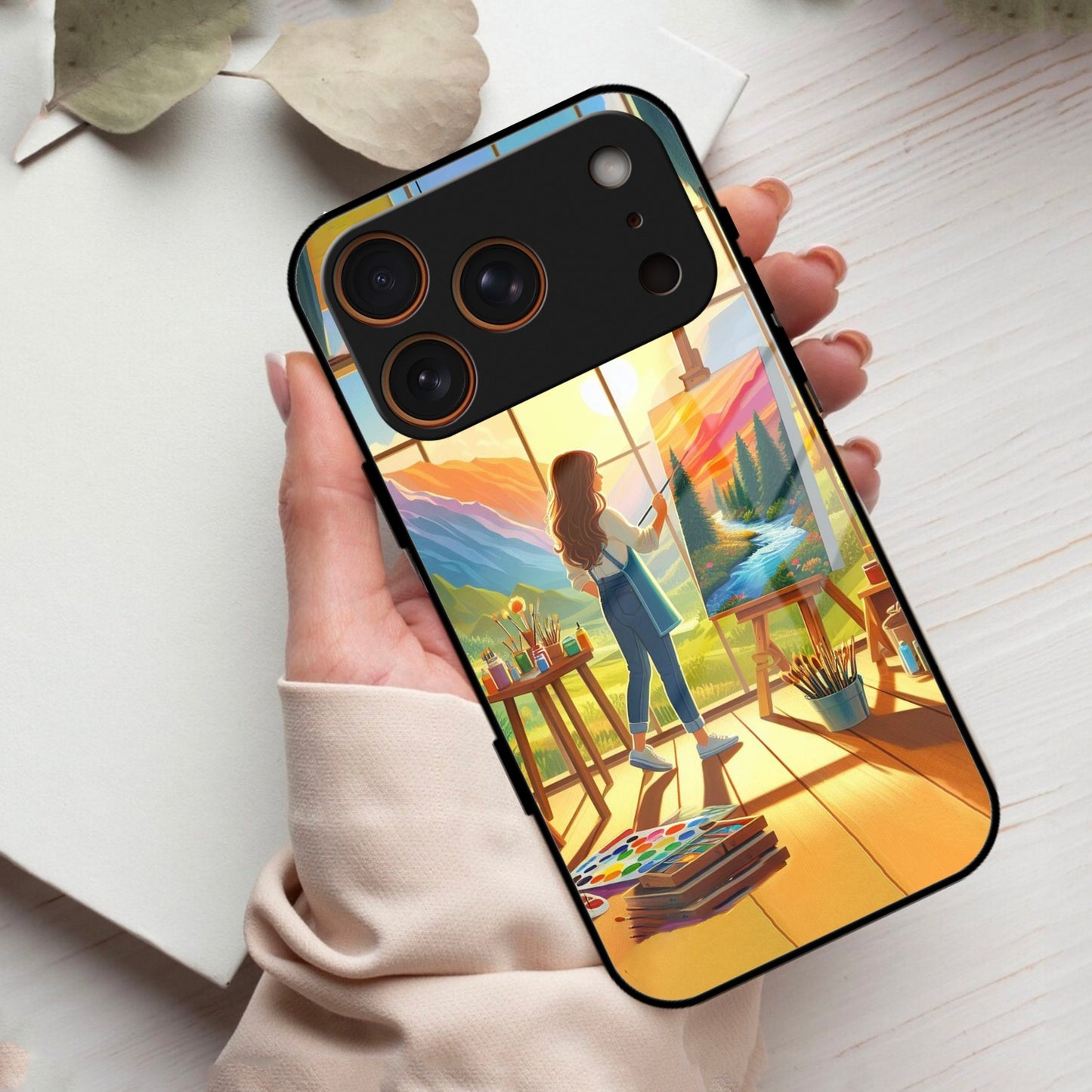 Canvas of Dreams Glass Case Cover For iPhone