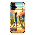 Canvas of Dreams Glass Case Cover For iPhone 17