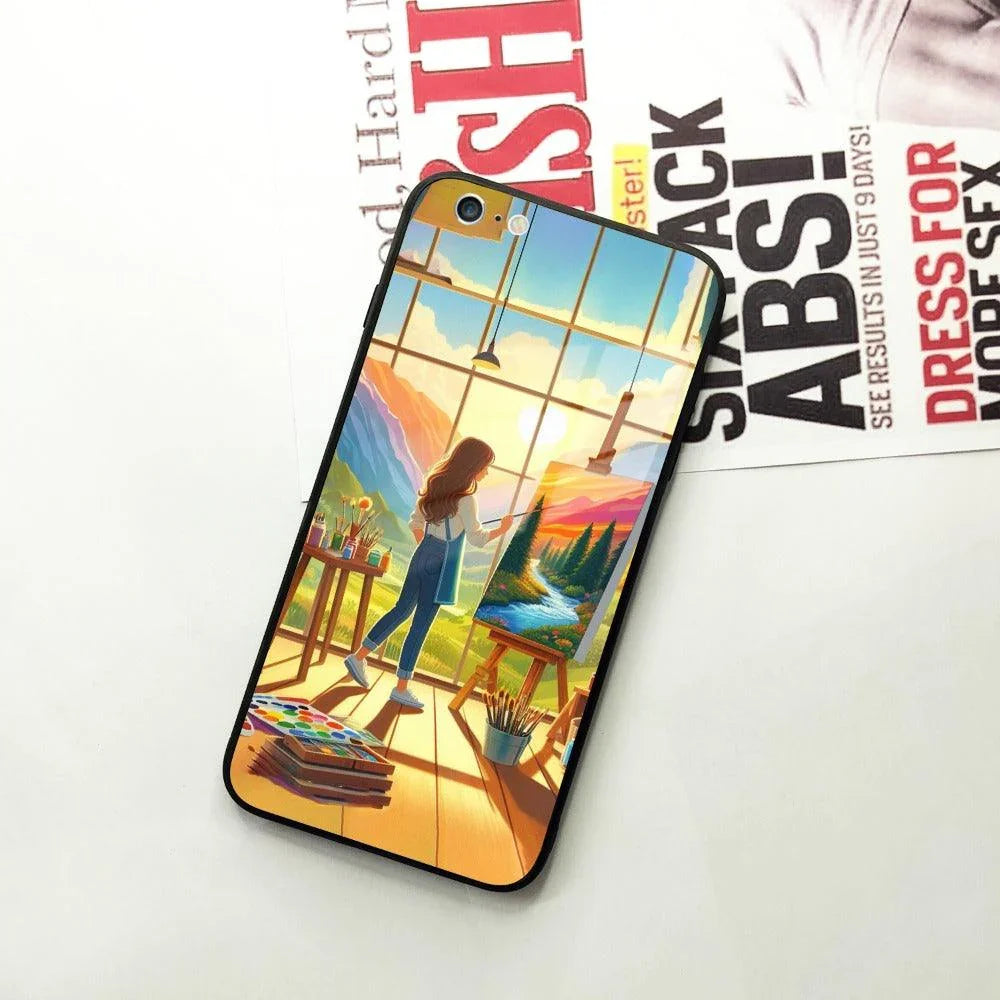 Canvas of Dreams Glass Case Cover For iPhone - ShopOnCliQ