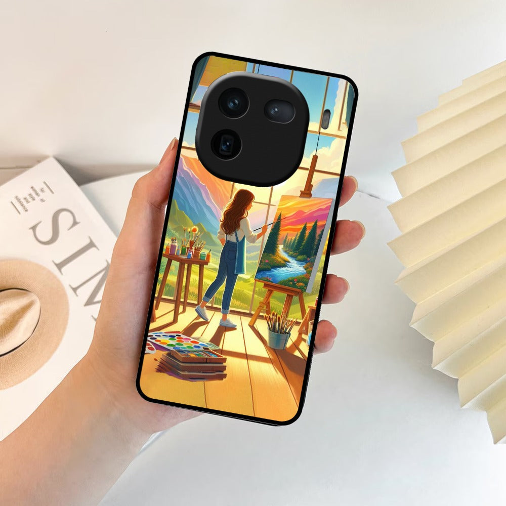 Canvas of Dreams Glossy Metal Case Cover For Vivo