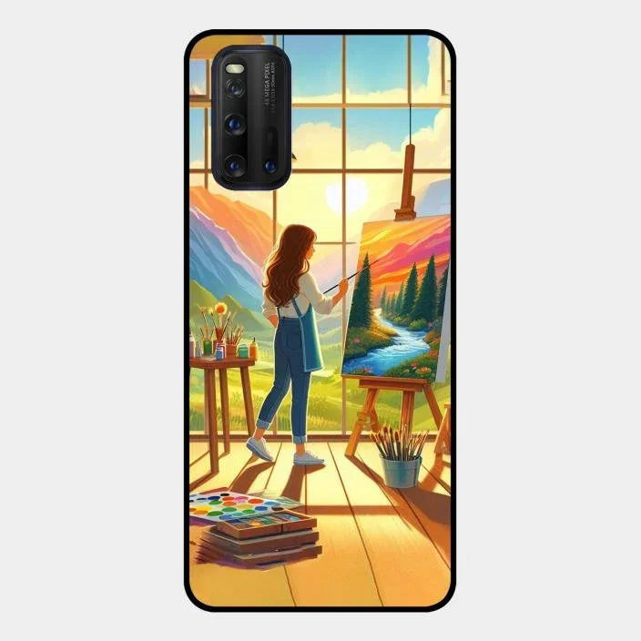 Canvas of Dreams Glass Case Cover For Iqoo 3 5G