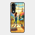 Canvas of Dreams Glass Case Cover For Iqoo Z10 Lite