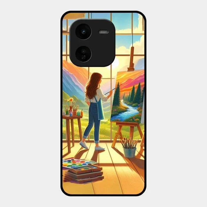 Canvas of Dreams Glass Case Cover For Iqoo Z9X 5G