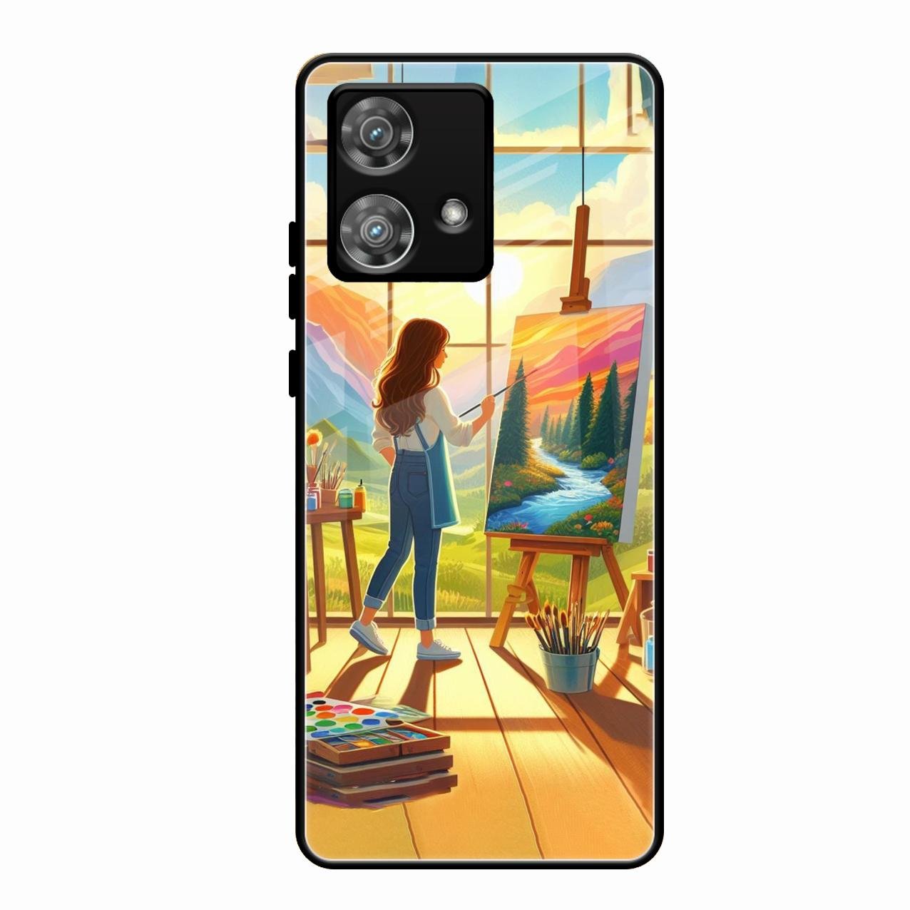 Canvas of Dreams Glass Case Cover For Motorola Edge 40 5G