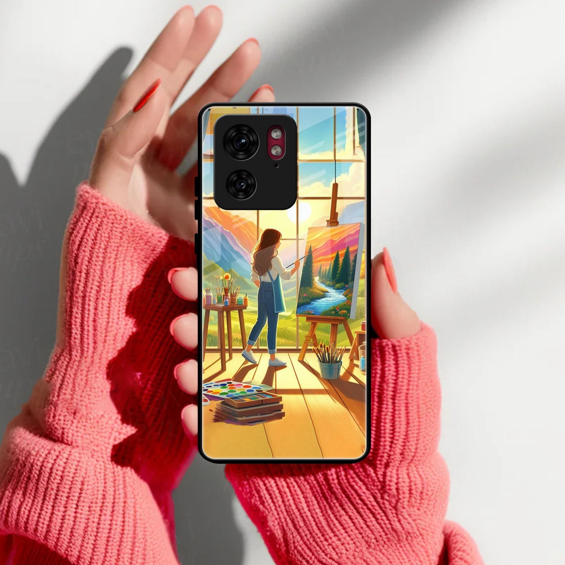 Canvas of Dreams Glass Case Cover For Motorola