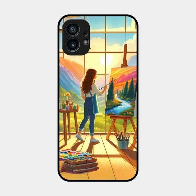 Canvas of Dreams Glass Case Cover For Nothing Phone 1