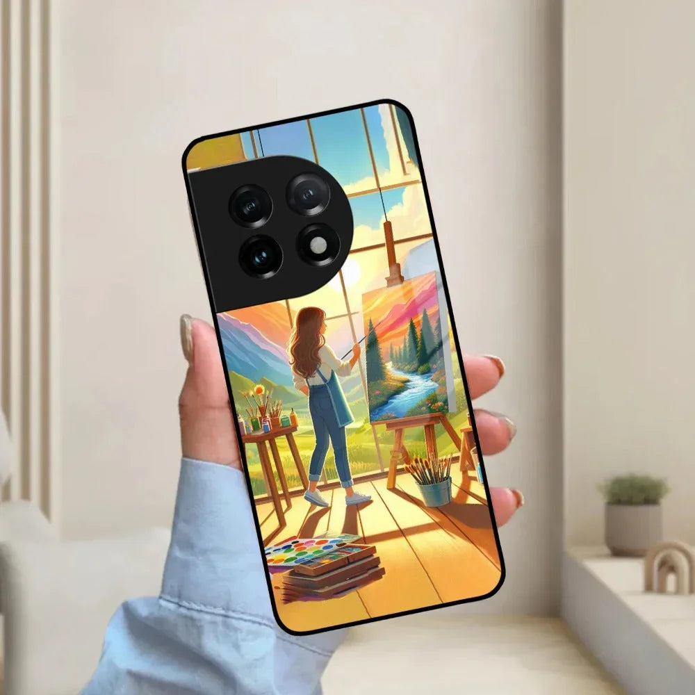 Canvas of Dreams Glass Case Cover For OnePlus - ShopOnCliQ