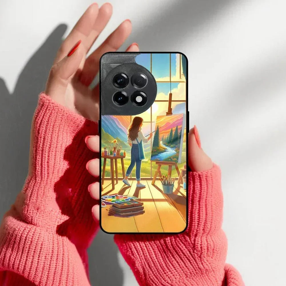 Canvas of Dreams Glass Case Cover For OnePlus - ShopOnCliQ