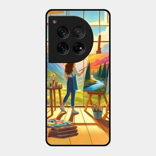 Canvas of Dreams Glass Case Cover For Oneplus 12 5G