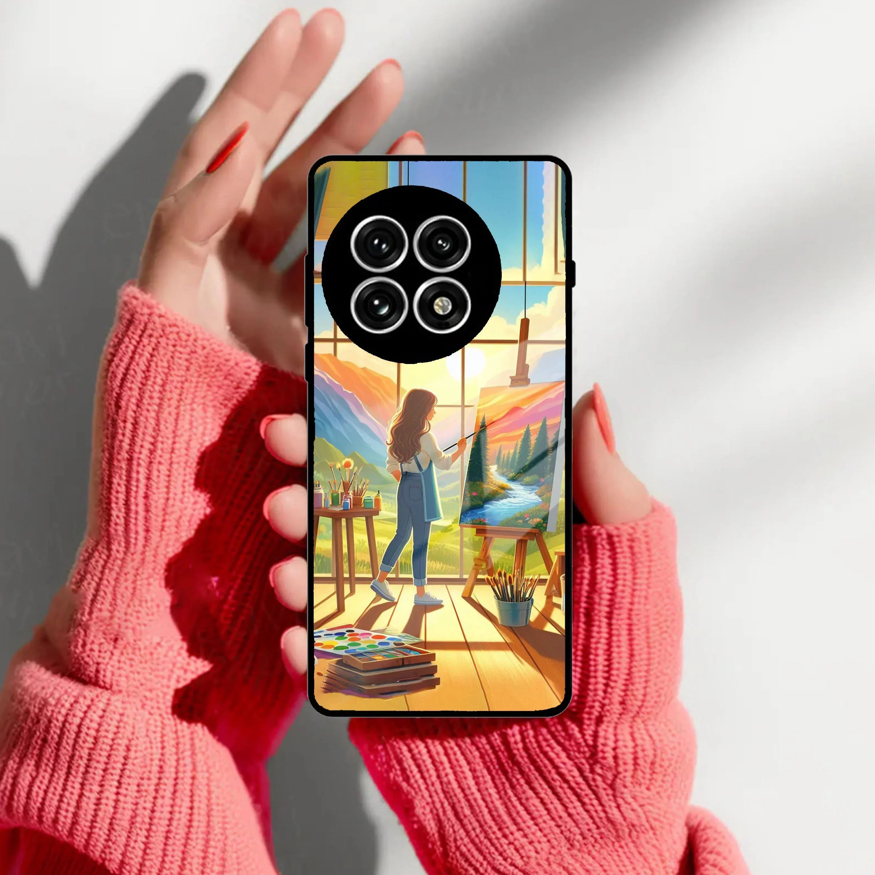 Canvas of Dreams Glass Case Cover For OnePlus - ShopOnCliQ