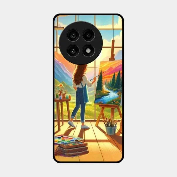 Canvas of Dreams Glass Case Cover For Oneplus 13R 5G