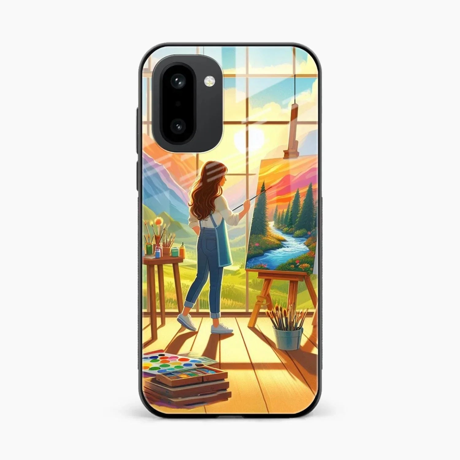 Canvas of Dreams Glass Case Cover For OnePlus 15R 5G