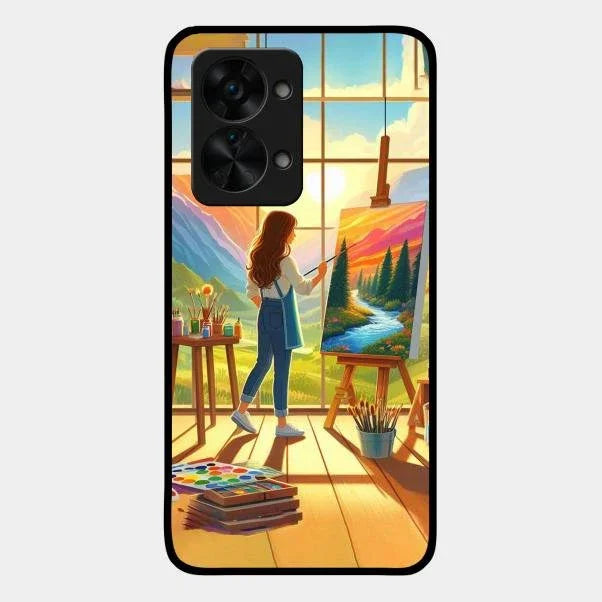 Canvas of Dreams Glass Case Cover For Oneplus Nord 2T 5G