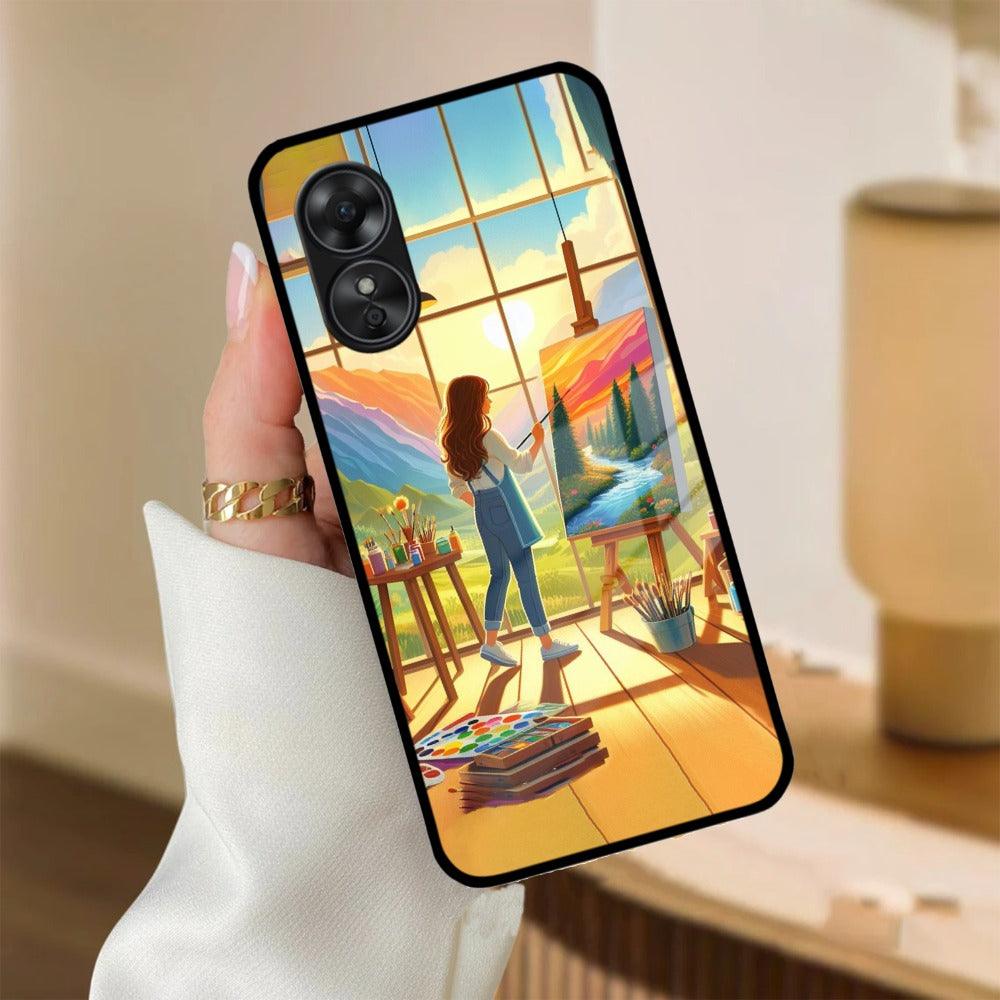 Canvas of Dreams Glass Case Cover For Oppo