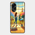 Canvas of Dreams Glass Case Cover For Oppo A58