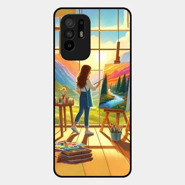 Canvas of Dreams Glass Case Cover For Oppo F19 Pro Plus 5G