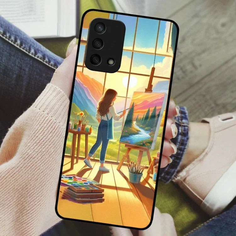 Canvas of Dreams Glass Case Cover For Oppo - ShopOnCliQ