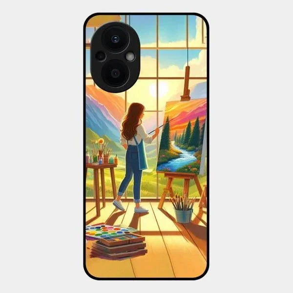 Canvas of Dreams Glass Case Cover For Oppo F21 Pro 5G