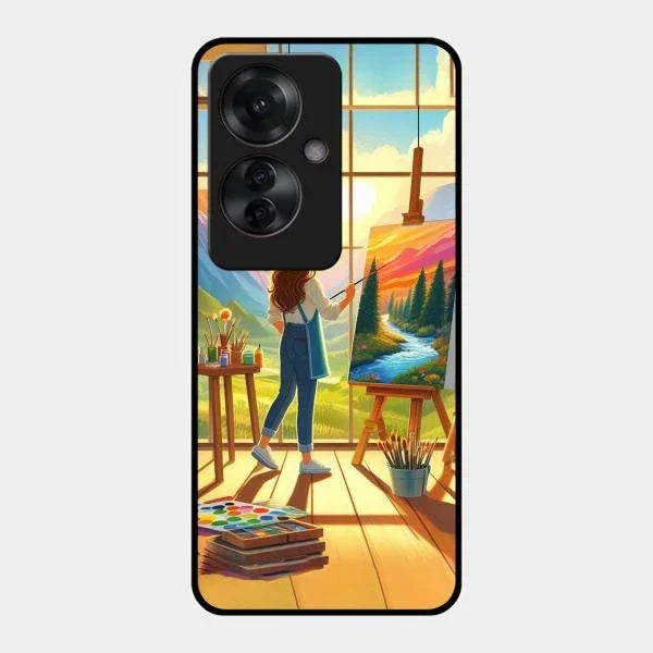 Canvas of Dreams Glass Case Cover For Oppo F25 Pro 5G