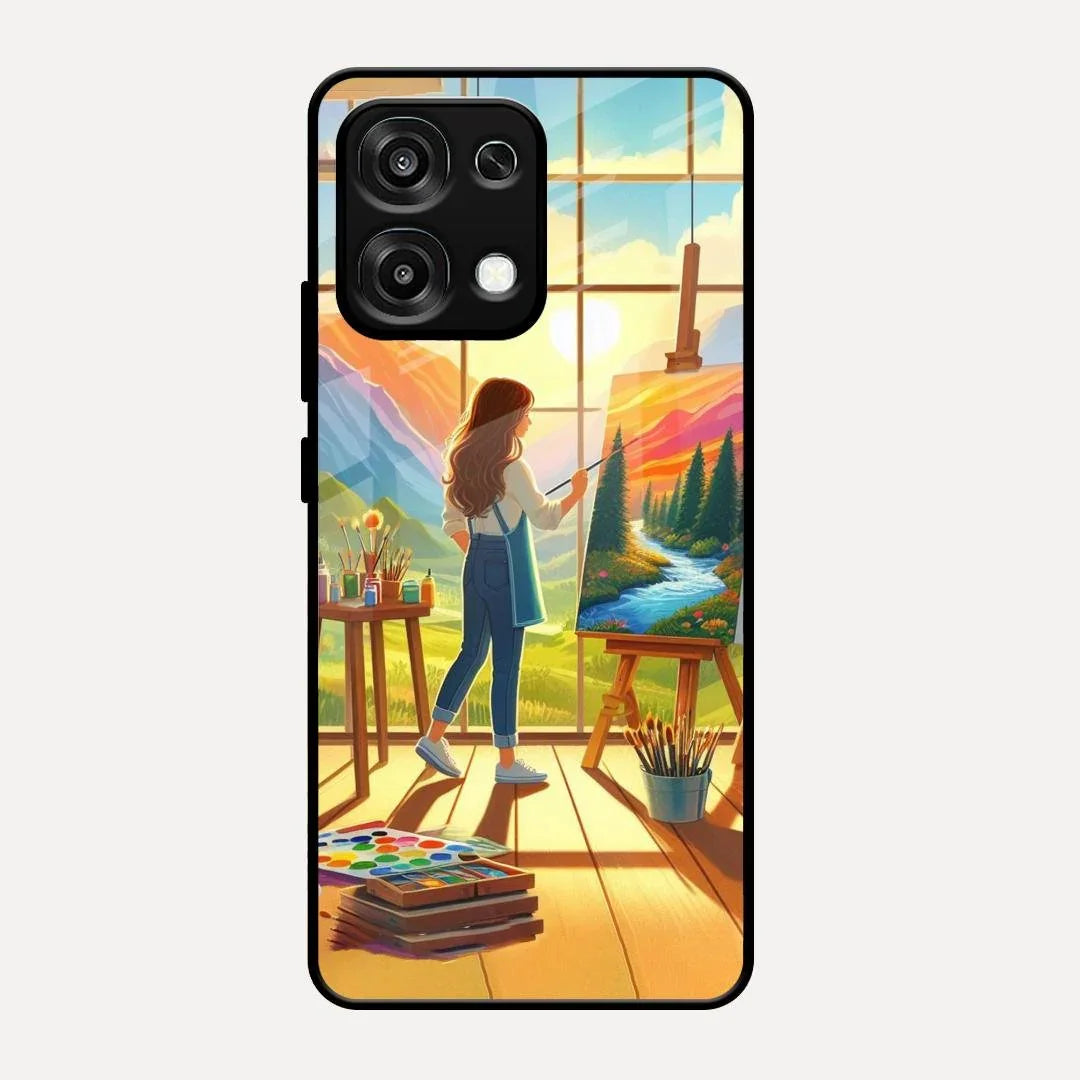 Canvas of Dreams Glass Case Cover For Oppo F31 5G