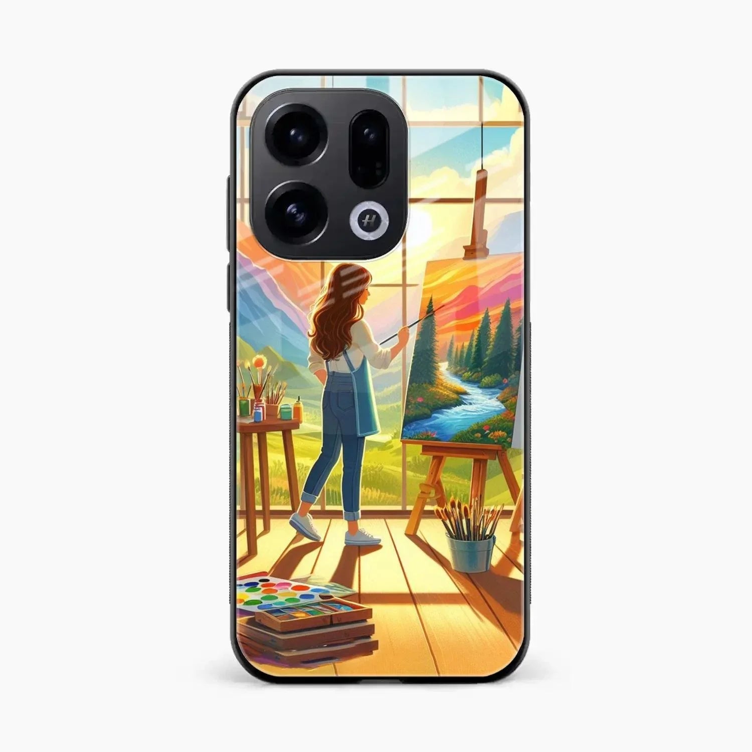 Canvas of Dreams Glass Case Cover For Oppo Find X9 5G