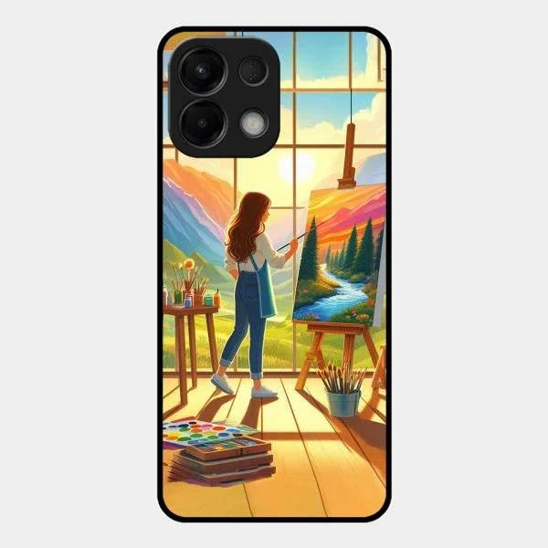 Canvas of Dreams Glass Case Cover For Oppo K13 5G
