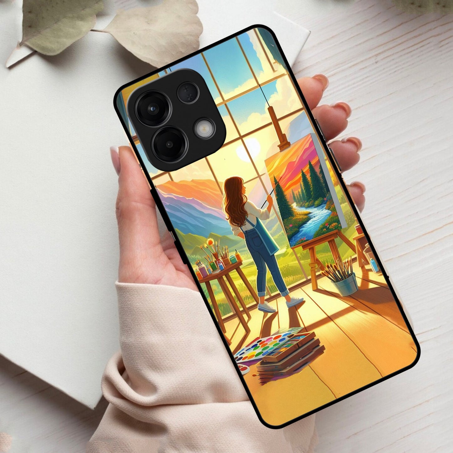 Canvas of Dreams Glass Case Cover For Oppo