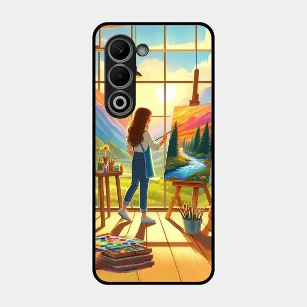 Canvas of Dreams Glass Case Cover For Oppo K13X 5G