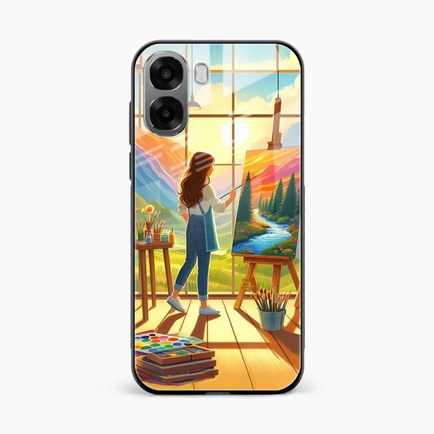 Canvas of Dreams Glass Case Cover For Oppo K14x 5G