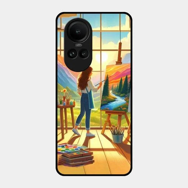 Canvas of Dreams Glass Case Cover For Oppo Reno 10 5G