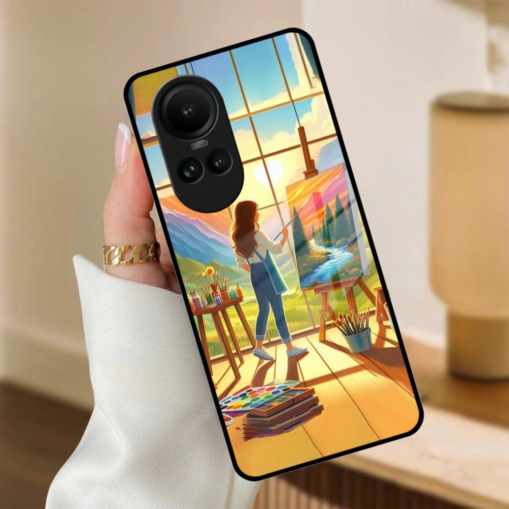 Canvas of Dreams Glass Case Cover For Oppo