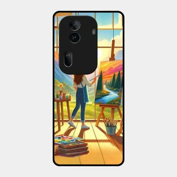Canvas of Dreams Glass Case Cover For Oppo Reno 11 Pro 5G