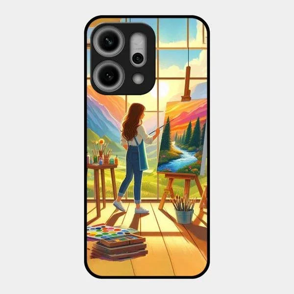 Canvas of Dreams Glass Case Cover For Oppo Reno 14 Pro 5G