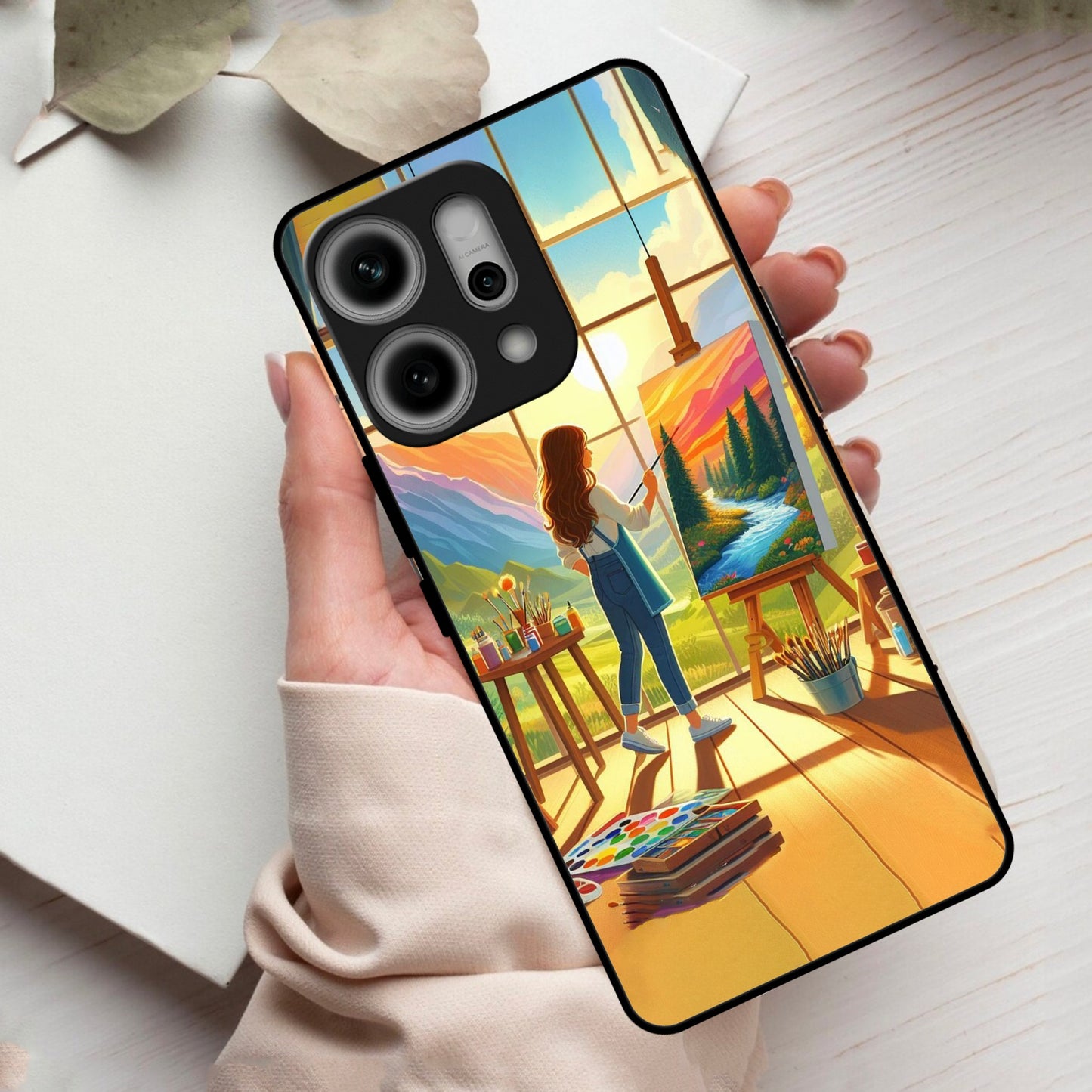 Canvas of Dreams Glass Case Cover For Oppo