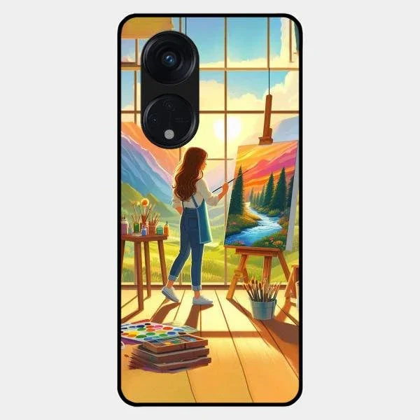 Canvas of Dreams Glass Case Cover For Oppo Reno 8T 5G