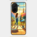 Canvas of Dreams Glass Case Cover For Poco C71