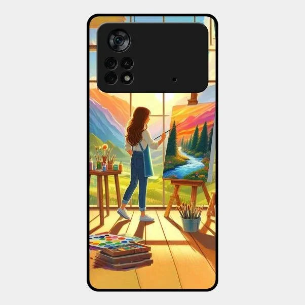 Canvas of Dreams Glass Case Cover For Poco X4 Pro 5G