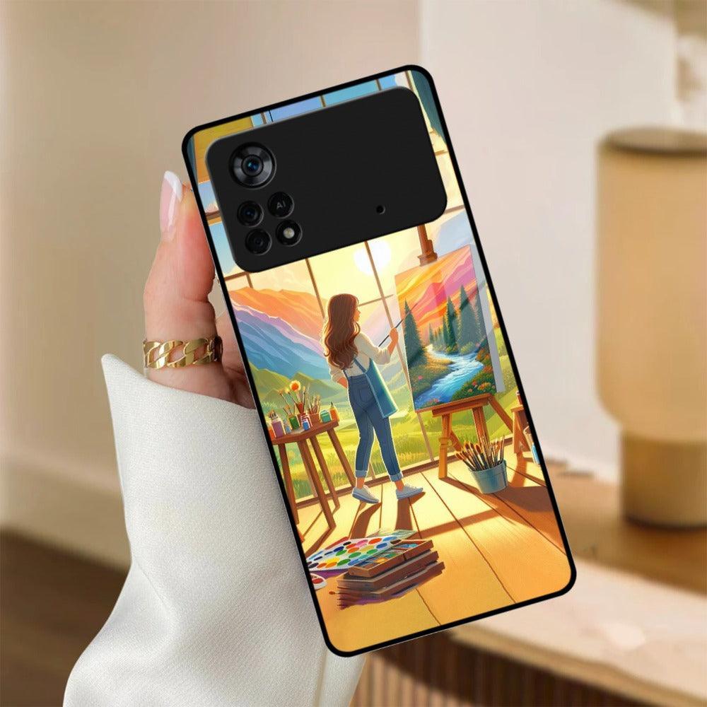 Canvas of Dreams Glass Case Cover For Poco - ShopOnCliQ