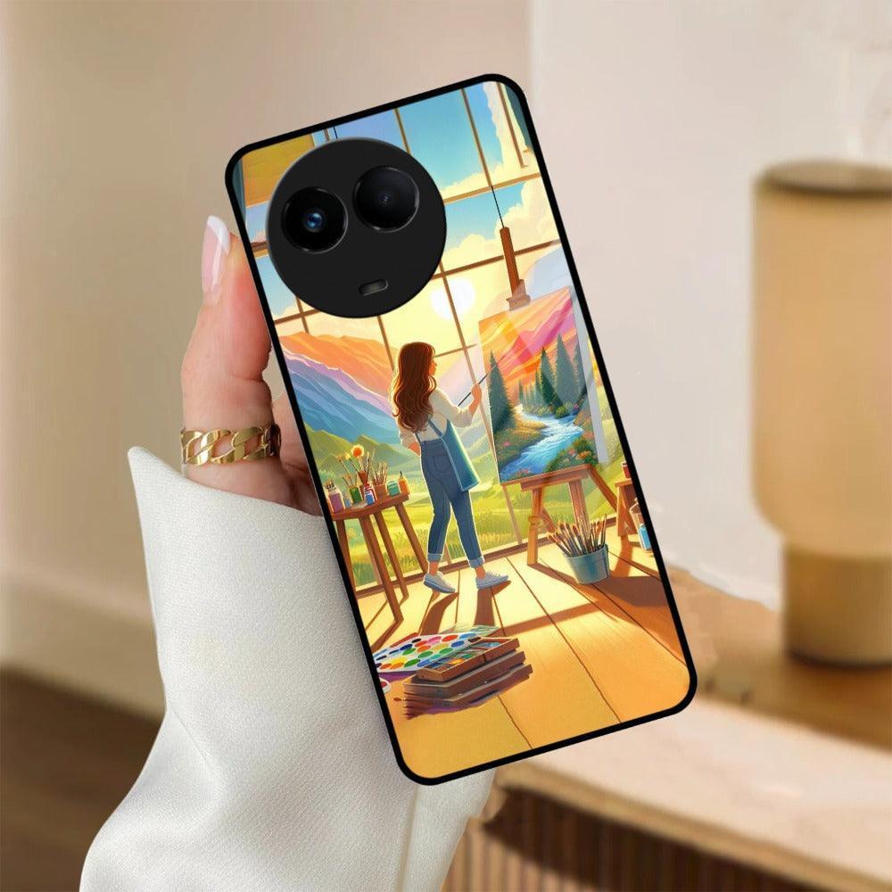 Canvas of Dreams Glass Case Cover For Realme/Narzo - ShopOnCliQ