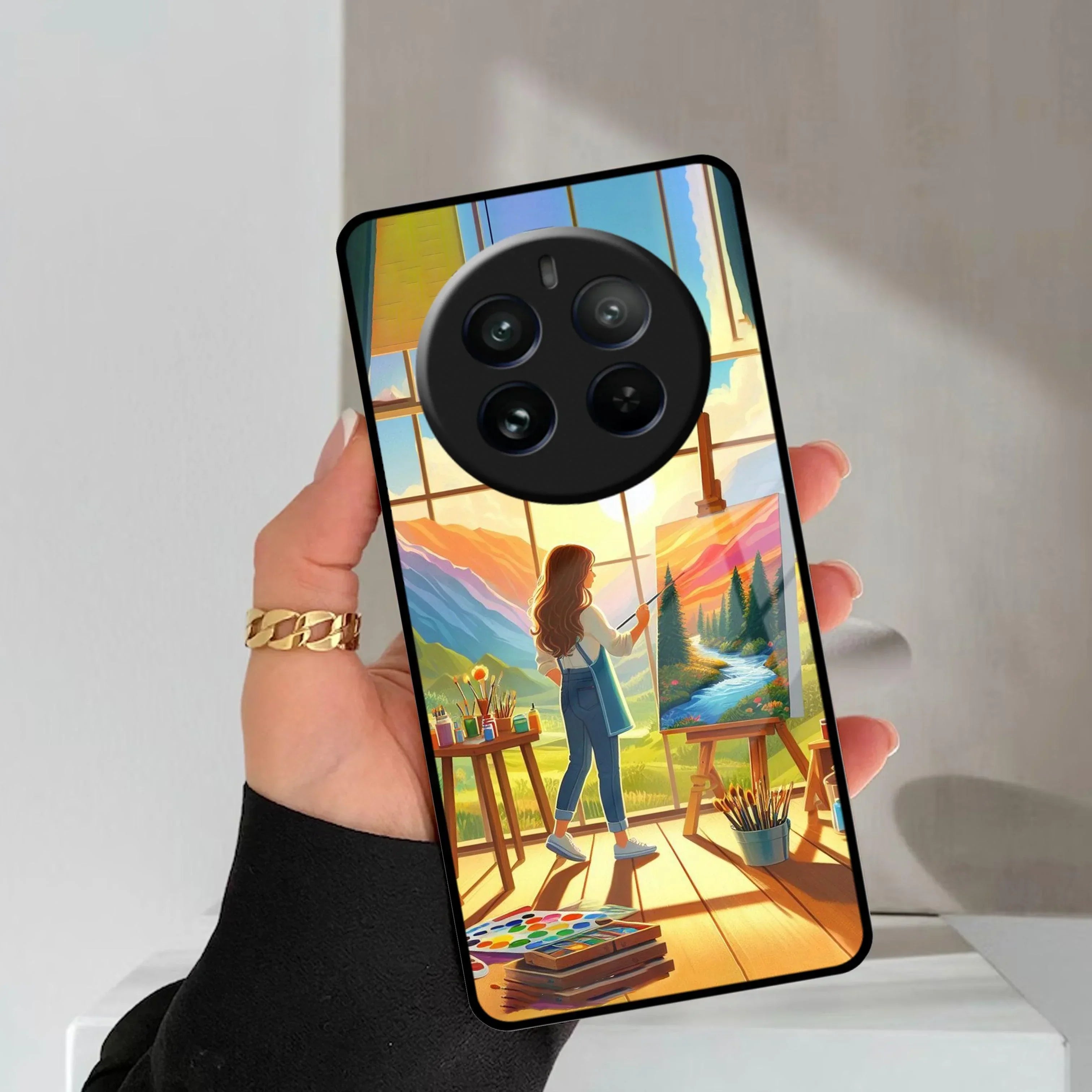 Canvas of Dreams Glass Case Cover For Realme/Narzo - ShopOnCliQ