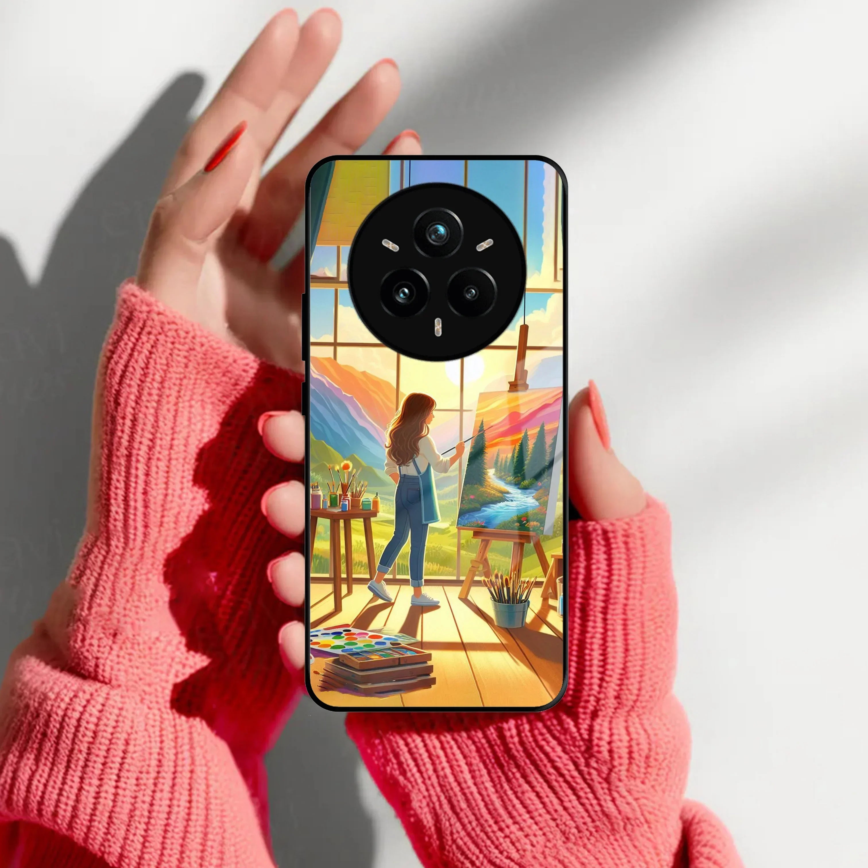 Canvas of Dreams Glass Case Cover For Realme/Narzo - ShopOnCliQ