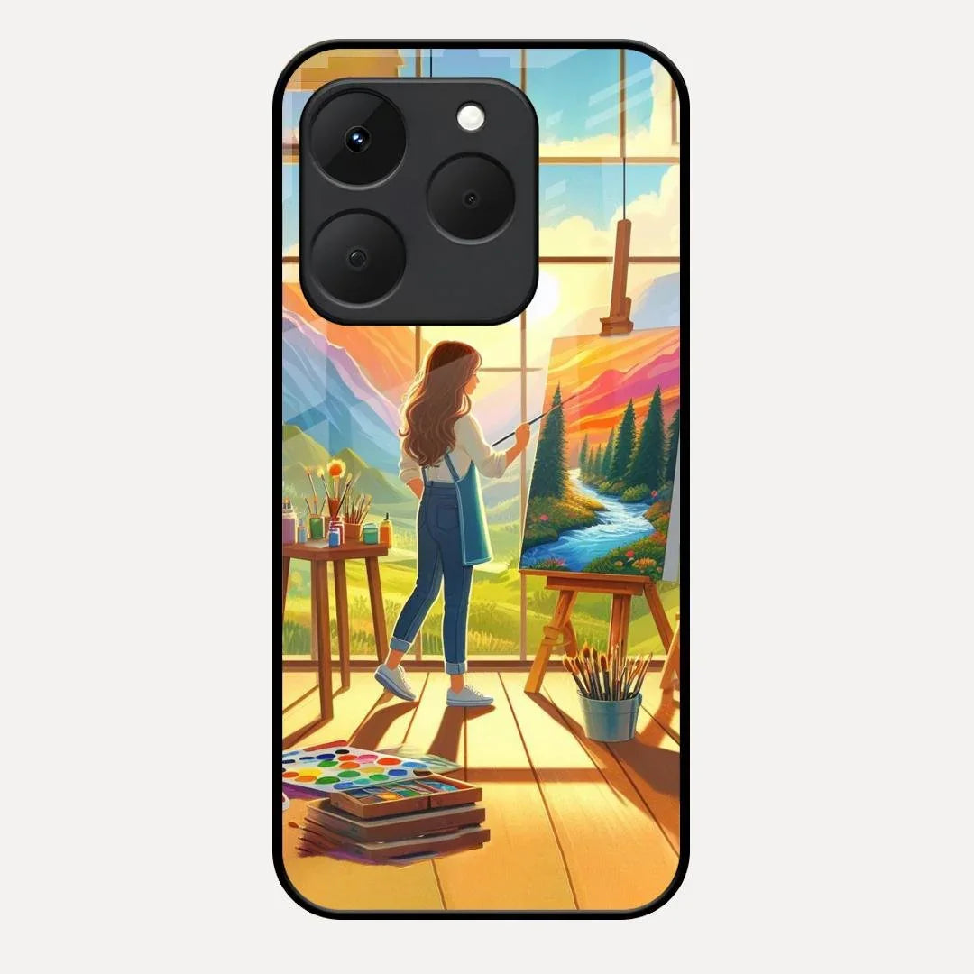 Canvas of Dreams Glass Case Cover For Realme 15T 5G