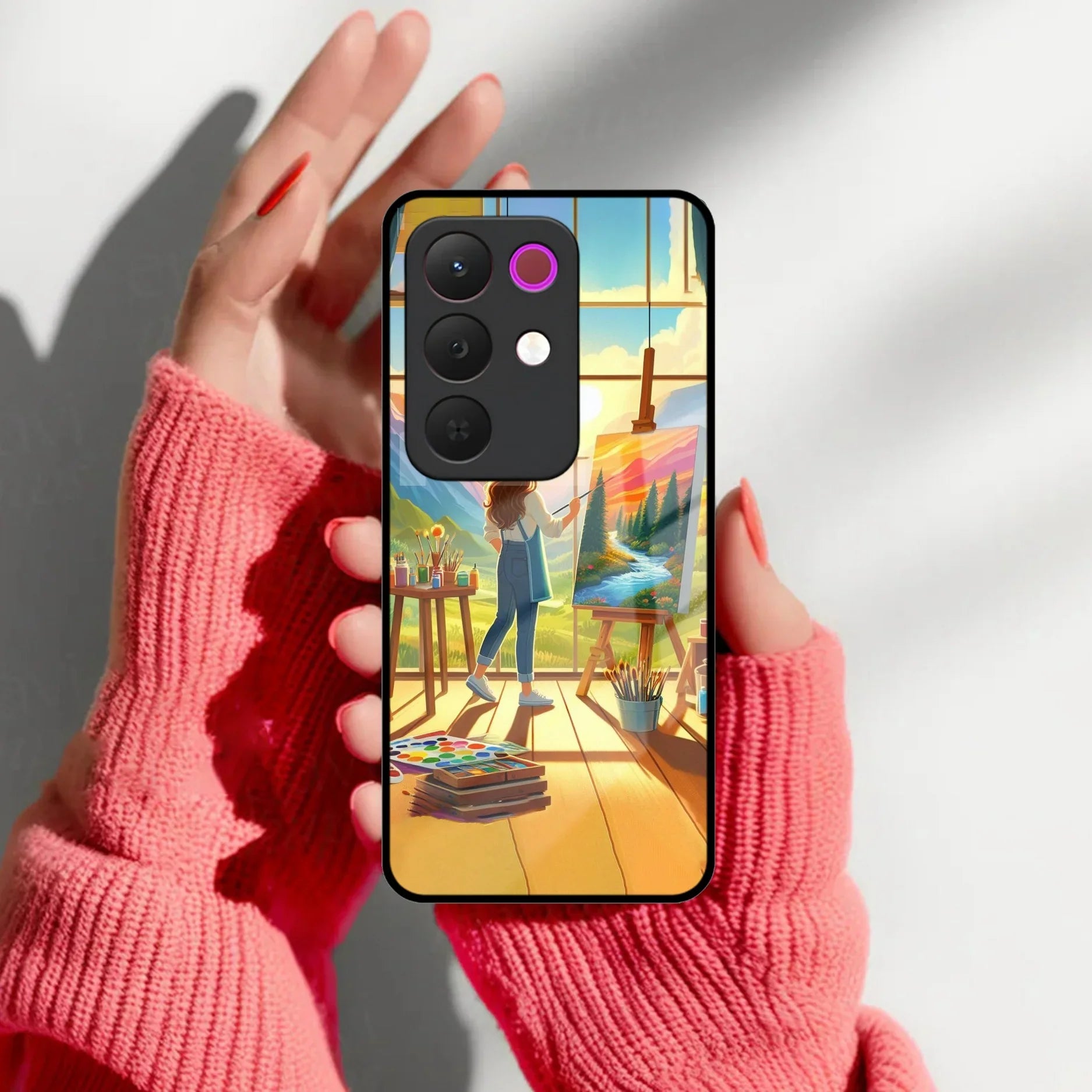 Canvas of Dreams Glass Case Cover For Realme/Narzo