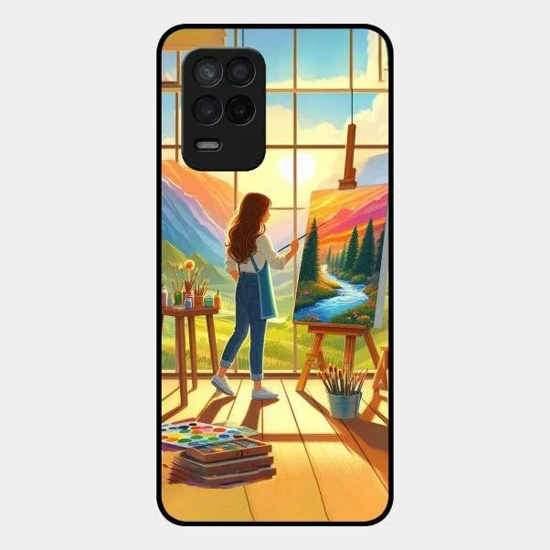 Canvas of Dreams Glass Case Cover For Realme 8 5G